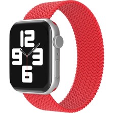 Renas Store Newface Apple Watch 38MM Ayarlı Solo Silikon Kordon - Kırmızı