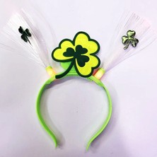 Marsilyan LED Işıklı Yanar Söner Yeşil Renk Oktoberfest Partisi Tacı 25X13 cm