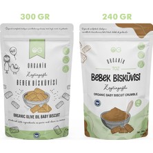 OG natural Organik Bebek Bisküvisi ve Bisküvi Tozu Seti +6 Ay