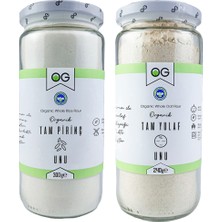 OG natural 540 g Organik Tam Pirinç Unu ve Tam Yulaf Unu Seti Bebekler İçin Ek Gıda