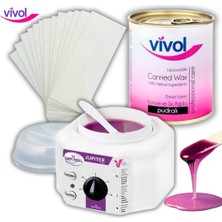 Vivol 2 Yıl Garantili Depirol Makine Hediye Konserve Ağda Yağlı Temizleme Mendili Spatula Set