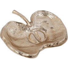 Vitale Fruit Gold Metal Elma Dekoratif Tabak 29X31X6CM