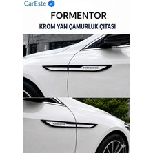 CarEste Cupra Formentor Uyumlu 4 Parça Krom Yan Çamurluk Çıtası