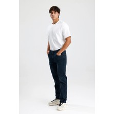 #erkekjean Straight Fit Koyu Indigo Denim Rahat Konforlu CLINT50 Erkek Jean Pantolon