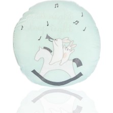 Baby Tales Yuvarlak Tahta Atlı Bebek Süs Yastık