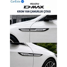CarEste Isuzu D-Max Uyumlu 4 Parça Krom Yan Çamurluk Çıtası