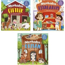 Sincap Kitap Cırt Cırtlı Kitap Seti - Merhaba Çiftlik / Merhaba Orman / Merhaba Eşyalarım
