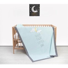 Baby Tales Yazılı Bebek Yatak Örtüsü Mint
