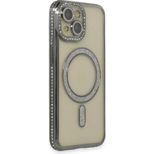 Uravas Store Iphone 13 Kılıf Joke Simli Magneticsafe Kılıf - Gri