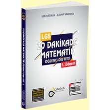 Dakika Yayınları DAKİKA 8.SINIF 20 DAKİKADA MATEMATİK ÖĞRENCİ DEFTERİ 1.DÖNEM