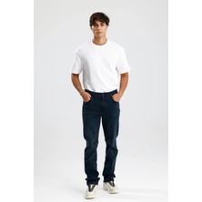 #erkekjean Straight Fit Koyu Indigo Denim Rahat Konforlu CLINT50 Erkek Jean Pantolon