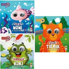 Sincap Kitap Balık Noni - Kurbağa Kuki - Kedi Tırmık Bu Kocaman Gözler Kimin Seti - Hülya Diğer - Ciltsiz