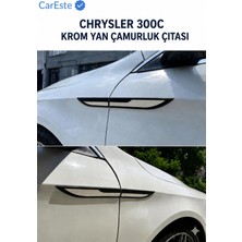 CarEste Chrysler 300C Krom Yan Çamurluk Çıtası 4 Parça Araca Özel