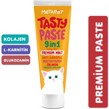 Metapet Kediler için Multi Vitamin Maltı, Glukozamin B C D Vitaminleri Macunu, Tüy Yumağı Önleyici Vitamini