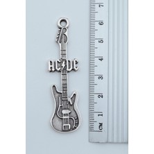 IDR AC/DC Elektro Gitar Gümüş Kaplama Örme Zincir Kolye