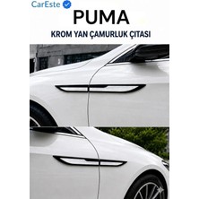 CarEste Ford Puma Uyumlu 4 Parça Krom Yan Çamurluk Çıtası