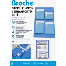 Broche Steril Plastik Cerrahi Örtü Seti 5'li
