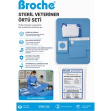 Broche Steril Veteriner Örtü Seti 10'lu