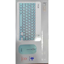 Inca Kablosuz Bluetooth Klavye Mouse Set - Yeşil