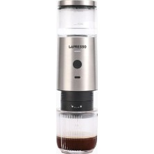 Lepresso Taşınabilir Espresso Makinesi Nespresso Kapsül ve Öğütülmüş Kahve Uyumlu Gümüş