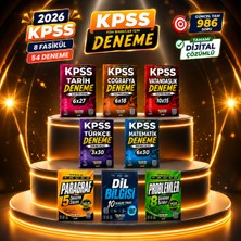Peramila Yayıncılık 2026 Kpss Gygk Tüm Dersler 54 Deneme Qr Çözümlü (5 Branş + Paragraf + Dil Bilgisi + Problemler)