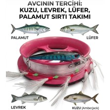 Hobimexpress Efsane Sırtı Takımı ( Tekne Avcılığı ) Simli 6 Köstekli Horoz Tüyü Çapari - Palamut - Lüfer - Levrek - Kuzu - Torik