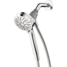 Moen Chrome Engage Magnetix 26100EP Altı Fonksiyonlu, Eko-Performans Manyetik Bağlantı Sistemli El Tipi, Metal Hortumlu Çıkarılabilir Duş Başlığı, Krom, 8.9 cm