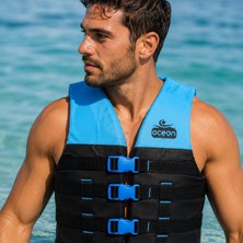 Ocean Marine 50 Newton Yüzdürme Yardımcısı CE Sertifikalı Can Yeleği Mavi Renk Yetişkinler İçin Ergonomik Tasarım