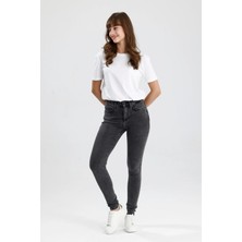 #skinnyfitjean Siyah Denim Skinny Fit Kesim MIRA12 Rahat Kadın Jean Pantolon