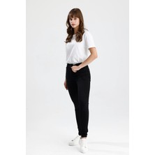 #skinnyfitjean MIRA12 Siyah Denim Skinny Fit Kesim Rahat Kadın Jean Pantolon