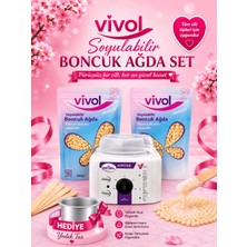 Vivol Sir Ağda Isıtıcı Makine 2 Paket Natürel Boncuk Ağda Hediyeli