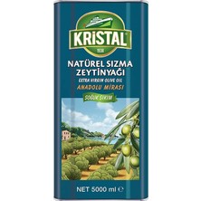 Kristal Natürel Sızma Zeytinyağı Anadolu Mirası 5 L Teneke