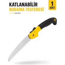 Alıç Budama Testeresi Katlanabilir Kilitli Mekanizmalı Ergonomik Saplı Keskin Çelik El Testeresi Dal ve Ağaç Budama Testeresi