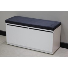 Okyay 90 cm Puflu Ayakkabılık , Oturaklı Ayakkabılık , Antre Dolabı , Vestiyer