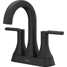 Pfisterer Pfister Vaneri 2 Saplı 10,4 cm Orta Set 3 Delikli Banyo Lavabo Bataryası Mat Siyah Kaplama LF048VRIBB
