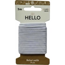 Liva Craft Hello Bebe Lastiği Beyaz  4mm