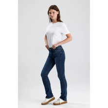 #kadınpantolon Koyu Indigo Denim MONICA24 Boot Fit Kesim Yumuşak Doğal His Veren Kadın Jean Pantolon