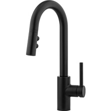 Pfisterer Pfister LG572SAB Stellen 1 Kollu Aşağı Çekmeli Çubuk/hazırlık Bataryası, Mat Siyah