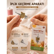 Liva Craft Iğneye Iplik Geçirme Aparatı, Tilki Tasarımında Iki Başlı Kopmayan Tasarım | Ince ve Kalın Iğneler Için