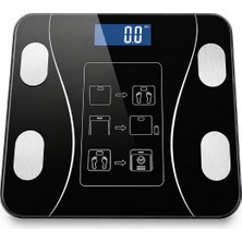 Sevedo 180 kg Dijital Cam Baskül Elektronik Tartı LCD Ekranlı Sıcaklık Göstergeli Hassas Vücut Tartısı