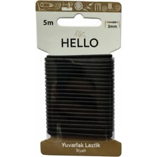 Liva Craft Hello Yuvarlak Lastik Siyah  3mm