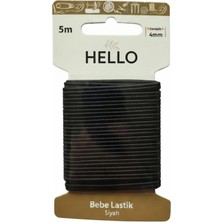 Liva Craft Hello Bebe Lastiği Siyah 4mm