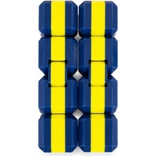 ZMG Store Sonsuzluk Küpü Fidget Oyuncak - Stres Giderici Zeka ve Odaklanma Küpü - Sarı/lacivert