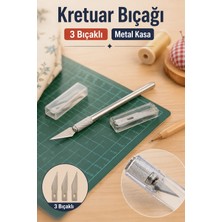 Liva Craft Kretuar Bıçağı, Sağlam Metal Kasa, 2 Yedek Bıçak ve Koruma Kapağı