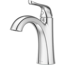 Pfisterer Pfister Willa Banyo Lavabo Bataryası, Tek Kontrol, 1 Kulplu, Tek Delikli, Parlak Krom Kaplama, LF042MALCC