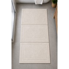 Mela Home 3'lü Ayak Havlusu-Ayak Paspası 50*70 cm 3 Adet - Banyo - Misafir -Çeyizlik %100 Pamuk