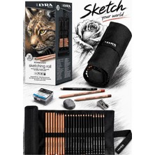 Glance Lyra Rulo Rembrandt 24'lü Sketching / A5 Eskiz Defteri 120 gr 50 Yp Eskiz Set