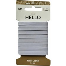 Liva Craft Hello Yassı Lastik Beyaz 8mm