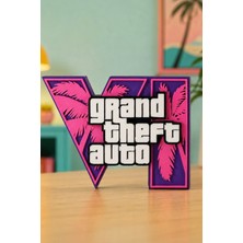 Hunga Grand Theft Auto Vı (Gta 6) Logo | Masa Üstü Figür