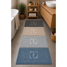Mela Home 4'lü Ayak Havlusu-Ayak Paspası 50*70 cm 4 Adet - Banyo - Misafir -Çeyizlik %100 Pamuk
